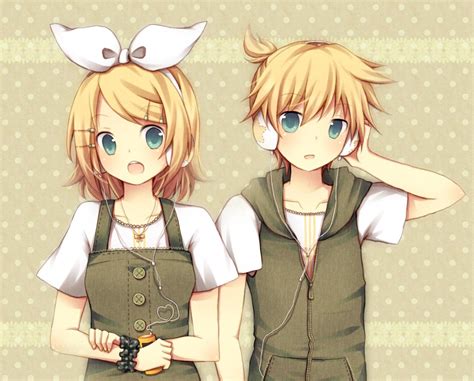 anime twin brother and sister|2 blonde twins anime.